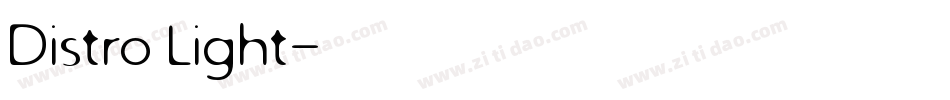 Distro Light字体转换